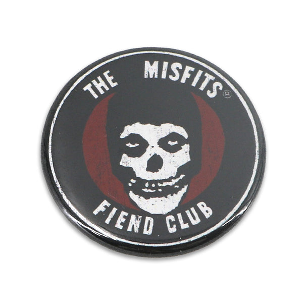 BLACK AND RED FIEND CLUB BUTTON