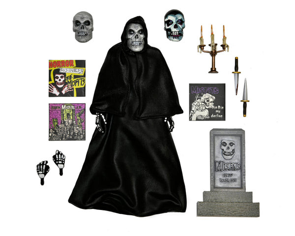 Hooded figure in black robe as Ultimate Fiend clothed action figure for collectors