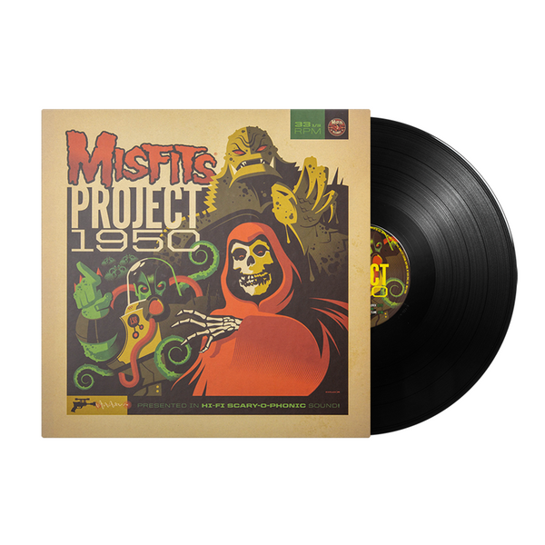 Vinyl record album cover for Misfits Project 1950 Expanded Edition on black vinyl