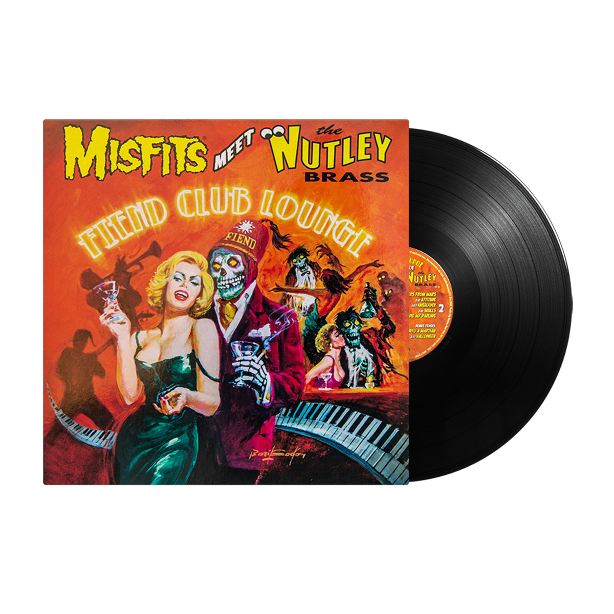 Vinyl record album cover for Misfits Meet Nutley Brass Fiend Club Lounge expanded edition