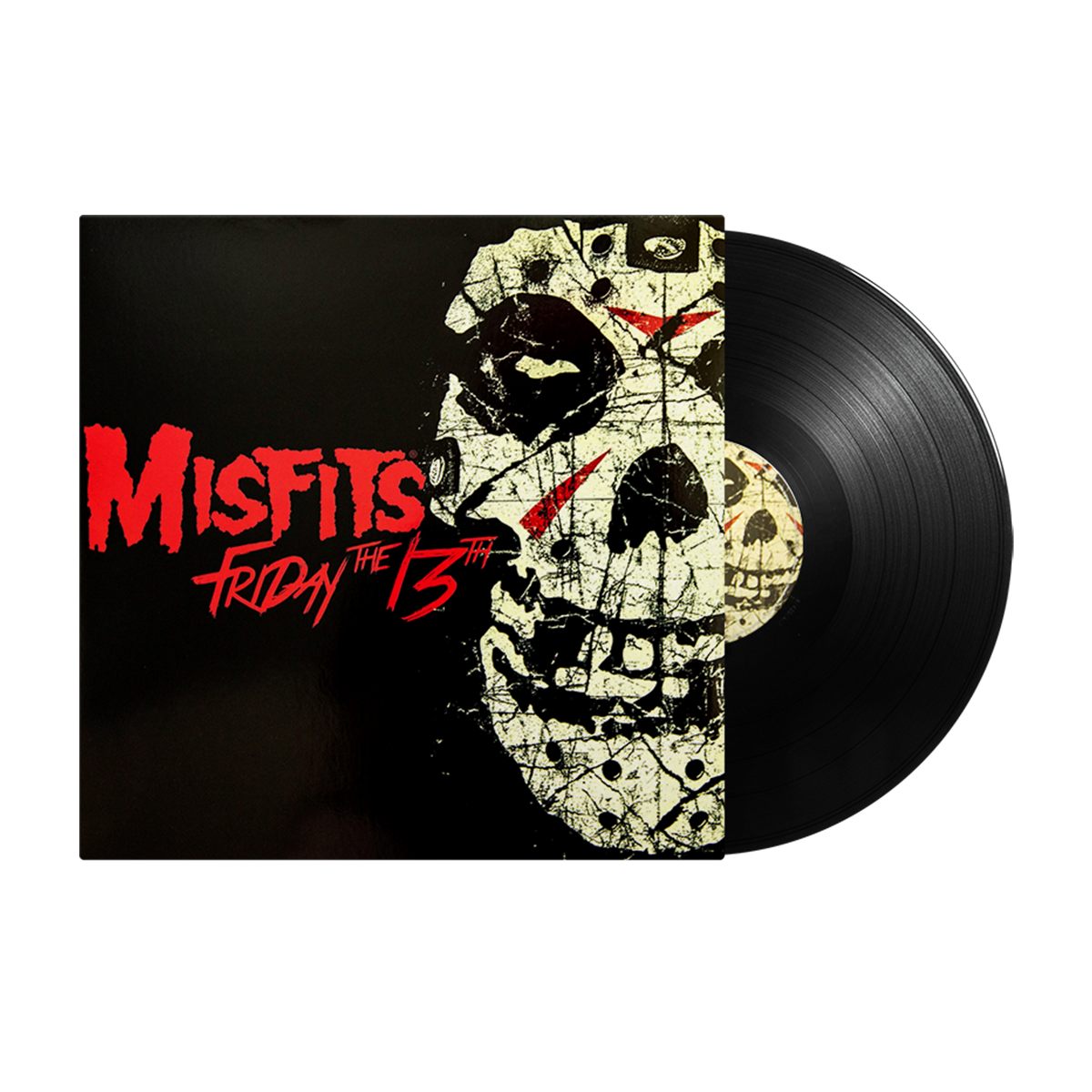Misfits Friday the 13th EP cover featuring skull design on black vinyl for horror-punk fans
