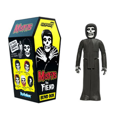 Skeletal action figure in black outfit from Misfits Blind Box ReAction Figures set