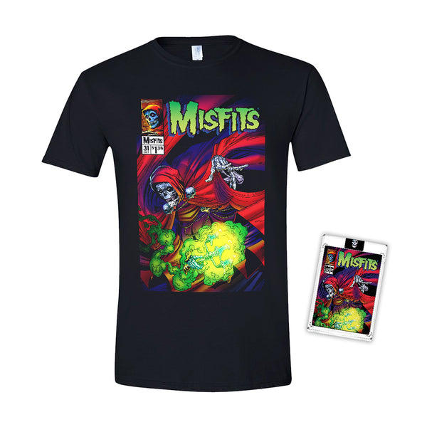 Misfits Hell Fiend Black Tee w/Trading Card