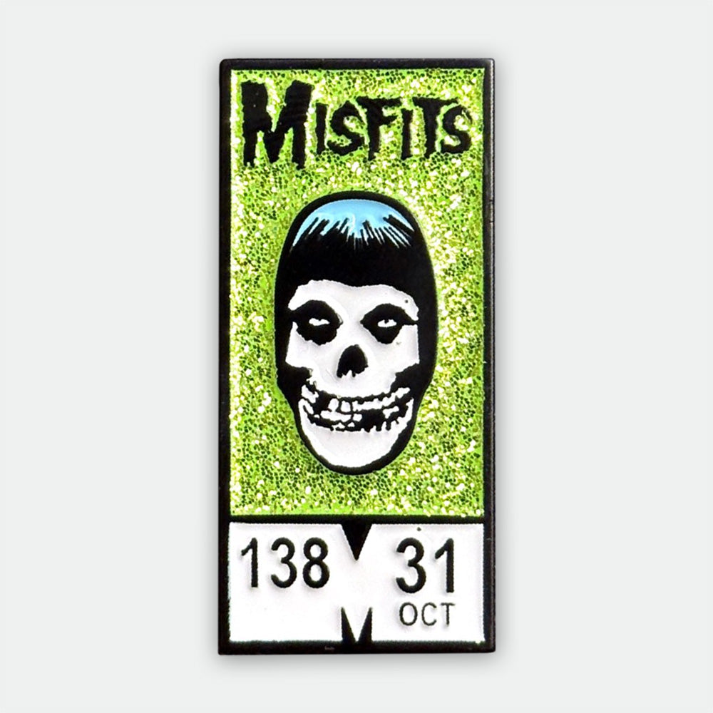 Green Glitter Comic Fiend Pin