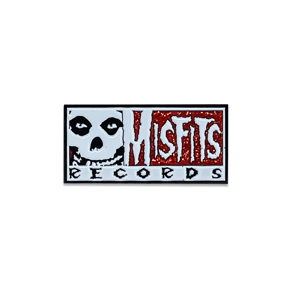 Misfits Records Boxed logo Glitter Enamel Pin | Black Friday 2022 | Misfits  Shop