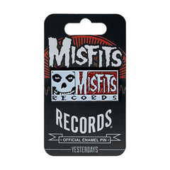 Misfits Records Boxed logo Glitter Enamel Pin