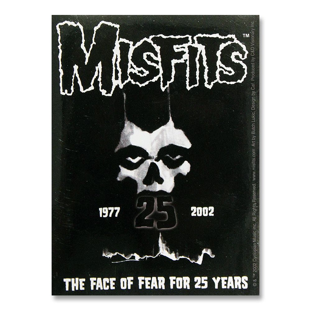 25th Anniversary Logo Sticker - Misfits Shop