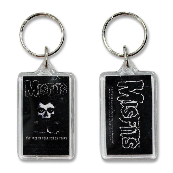 25th Logo Clear Lucite Keychain - Misfits Shop