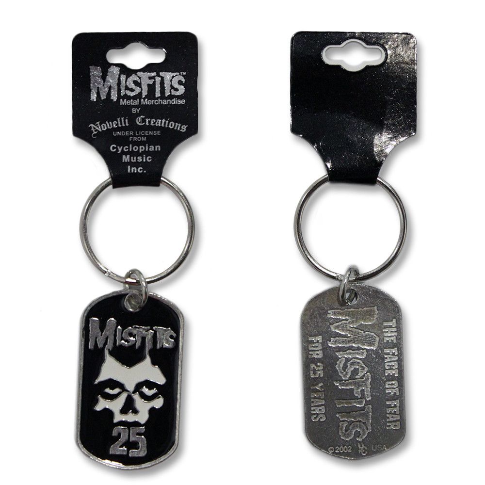 Official Misfits 25th Anniversary Keychain