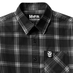 Misfits Plaid Short Sleeve Button-Up Shirt