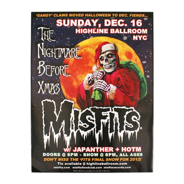 The Nightmare Before Xmas Poster - Misfits Shop